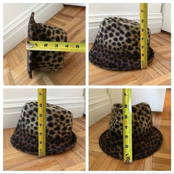 J.crew Albertus Swanepoel For 100% Wool Leopard Print Cloche Hat Fedora main image 11